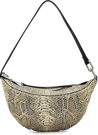 AllSaints Luna Micro Snake Bag Shoulder Womens Handbags Desert White
