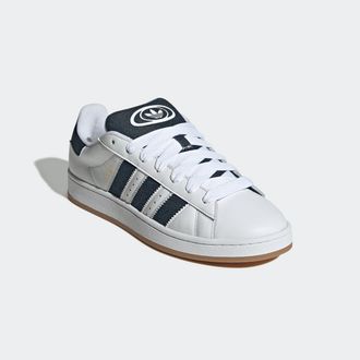 adidas Sneaker ADIDAS ORIGINALS CAMPUS 00S, Herren, Gr. 37, weiss (cloud wei&szlig;, night indigo, gold metallic), Leder, Textil, Schuhe Sneaker