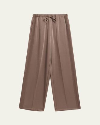 Vince Mid-Rise Shiny Drawstring Sweatpants