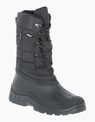 Trespass Mens Trespass Mens Straiton II Waterproof Snowboots - Black - Size: 10