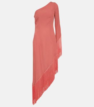 BHLDN Callie Sleeveless Ruched Printed Charmeuse Midi Dress