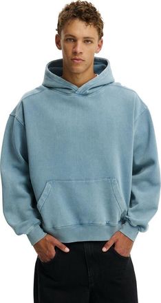 Cotton On Box Fit Hoodie in Steel Blue Wash at Nordstrom, Size Xx-Large