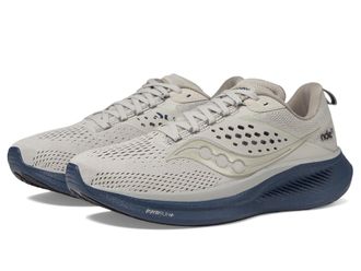 Saucony Mens Ride 17 Sneaker, Dove/Navy, 10