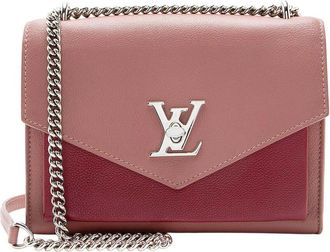 Louis Vuitton Calfskin Mylockme Bb Shoulder Bag (Authentic Pre-Loved)