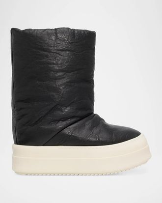 Rick Owens Mega Bumper Lunar Leather Boots