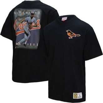 Mitchell & Ness Mens Mitchell & Ness Cal Ripken Jr. Black Baltimore Orioles Legends Collection Vintage Logo T-Shirt at Nordstrom, Size Medium