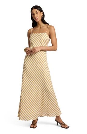 Onia Slip Dress in Ochre/off White at Nordstrom, Size 2