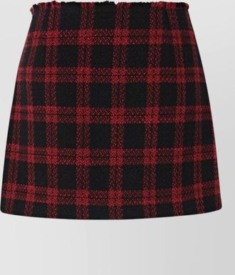 Pinko checked wrap mini skirt
