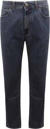 Trussardi Heren, Jeans, Blauw, Maat: W42 Katoen
