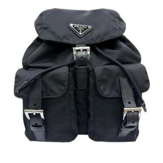 Prada Pre-owned Nylon Backpack - Dames - Pre-owned - Zwart - Maat: ONE Size Nylon