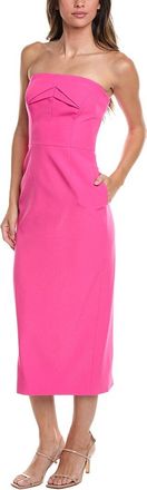 Milly Milly Taylor Triangle Pleat Cady Dress