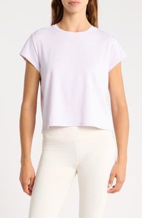 Zella Flow Mesh Pleated T-Shirt in Purple Hush at Nordstrom Rack, Size X-Small