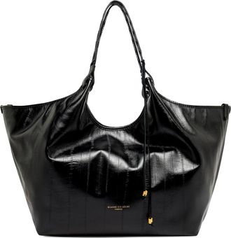 Gianni Chiarini Womens Leather Shoulder Bag Dua Black Cow