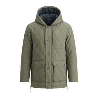 TAION Giacca Militare Imbottita con Cappuccio - - Jackets - Uomo - Verde - XL