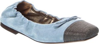 Brunello Cucinelli Suede Flat
