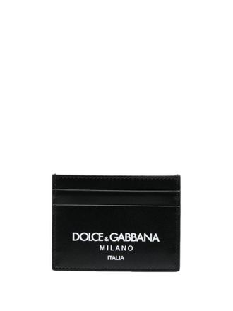 Dolce & Gabbana Printed Leather Card Holder