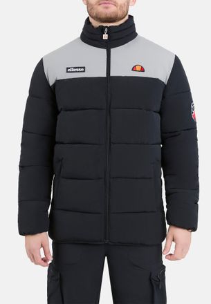 Ellesse Outdoorjacke ELLESSE NEBULA PADDED JACKET, Herren, Gr. XXL, schwarz, taupe, Obermaterial: 100% Polyamid, normal, hoch geschlossener Ausschnitt, B&uuml;ndch