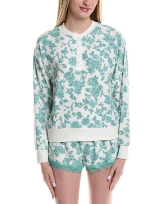 PJ Salvage Pj Salvage Lacey Jade Waffle-Knit Top