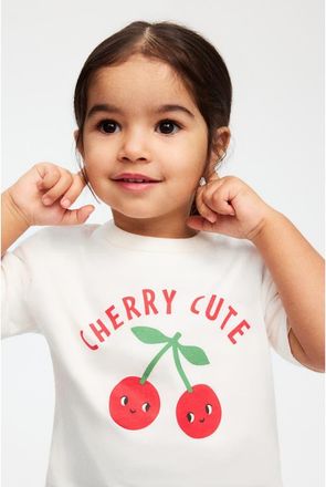 H&M 3-pack Cotton T-shirts in White/cherry Cute at Nordstrom, Size 12M