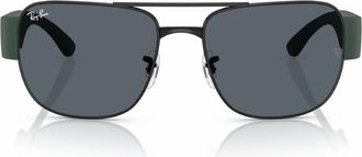 Ray-Ban Green Square Unisex Sunglasses RB3756 926931 59
