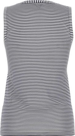 Bottega Veneta Womens Embroidered Viscose Tank Top White Tops