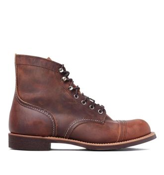Red Wing Shoes Mens 8085 Iron Ranger Boots in Brown Leather - Size UK 10.5