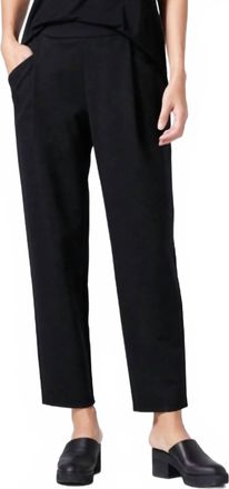 Eileen Fisher Taper Ankle Pant In Black