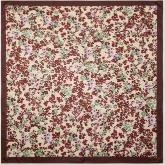 Mango Foulard stampa floreale marrone - Donna - Taglia unica - MANGO