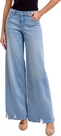 Hidden Jeans Nori Super Wide Leg Jeans In Vintage Light Blue Wash