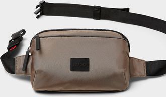 HUGO BOSS Mens Taupe emblem belt bag