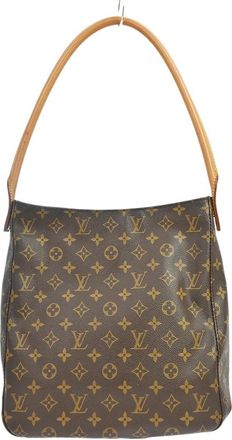 Louis Vuitton Looping Monogram Canvas Brown Canvas Handbag (Pre-Owned)