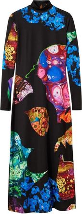 Desigual Midi Jurk - Dames - Casual kleedjes - Zwart - S - Polyester - Kleedjes