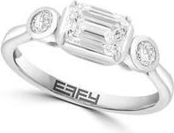 Effy Sterling Silver Lab Grown Diamond Ring at Nordstrom Rack, Size 7