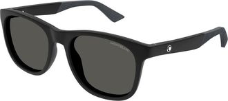 Montblanc MB0400S 002 Mens Sunglasses Black Size 55