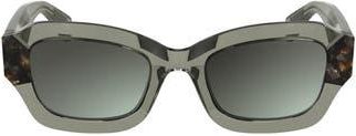 Longchamp Heritage 50mm Cat Eye Sunglasses in Transparent Olive/havana at Nordstrom Rack