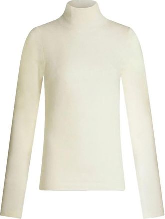 Etro Stijlvolle Gebreide Tops - Dames - Coltruien - Beige - S - Truien & Vesten