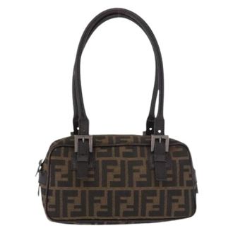 Fendi Pre-owned Zucca Canvas Shoulder Bag - - Pre-owned - Donna - Marrone - ONE SIZE