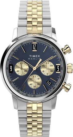 Timex Herenhorloge Marlin Chronograaf - Heren - Horloges - Zwart - ONE Size - Accessoires