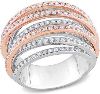 Rina Limor 14K Two-Tone 1.24 Ct. Tw. Diamond Split Shank Ring