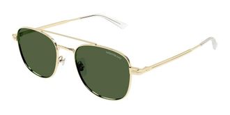 Montblanc Green Pilot Mens Sunglasses MB0363S 002 51