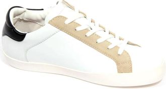 Moschino Love leren sneaker met strass details - Dames - Sneakers - Wit - 37 EU - Leer - Schoenen