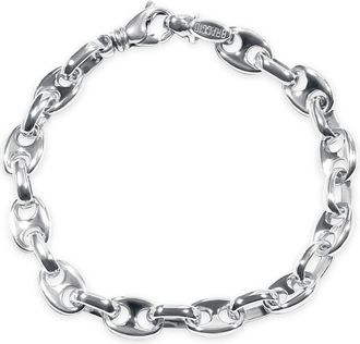 Pompeii3 Mens Mariner and Round Link 14k Gold (32gram) or Platinum (51gram) 10.5mm Bracelet 8