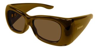 Saint Laurent SL 901 HOWL 004 Womens Sunglasses Brown Size 61 - Free RX Lenses - Free RX Lenses