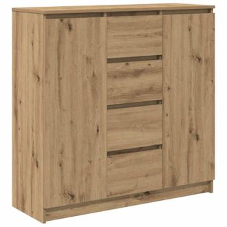 vidaXL Aparador Con Cajones Roble Artesanal 100,5x35x98,5 Cm Vidaxl