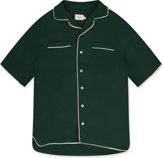 Rhude Green Pajama Shirt