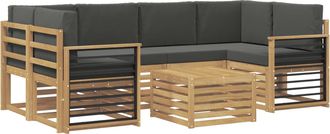 vidaXL Conjunto De Sof&aacute;s De Exterior 7 Uds. Vidaxl