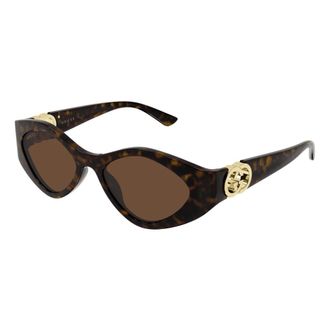 Gucci Gg2121S Sunglasses - female - Gucci - Sunglasses - Brown - 52 MM - Accessories