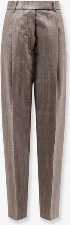 R&oacute;he Pantaloni in lana e viscosa m&eacute;lange - ROHE - gender_Woman