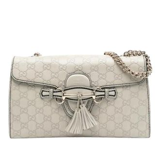 Gucci Pre-owned Shoulder Bags, female, White, Size: ONE SIZE Pre-owned The Emily Shoulder Bag