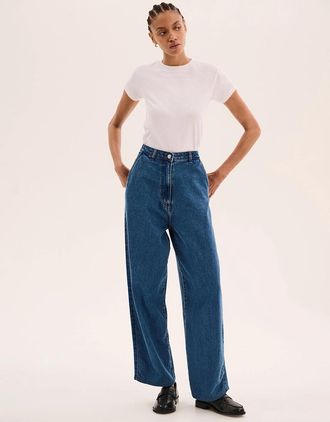 Omnes Womens Marlo Jean in Blue - Size: 10